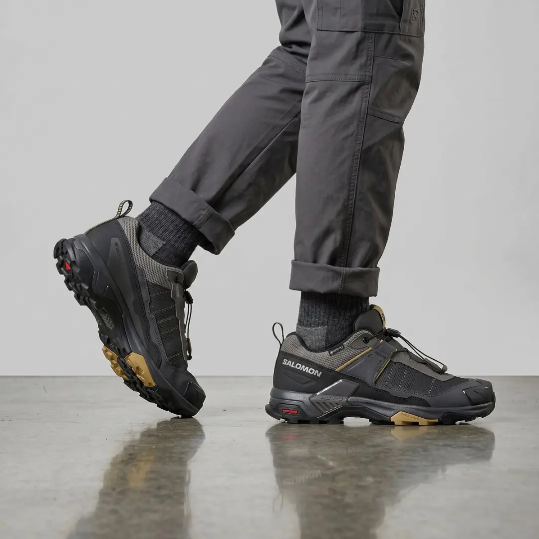Salomon X ULTRA 5 WIDE GTX Wandelschoenen - Heren 42.5 Grijs - afbeelding 6 van 6