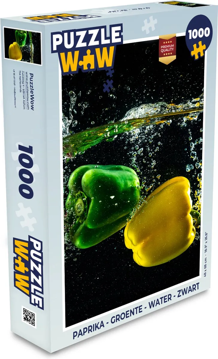 PuzzleWow Groente Legpuzzel 1000 Stuks - Multicolor