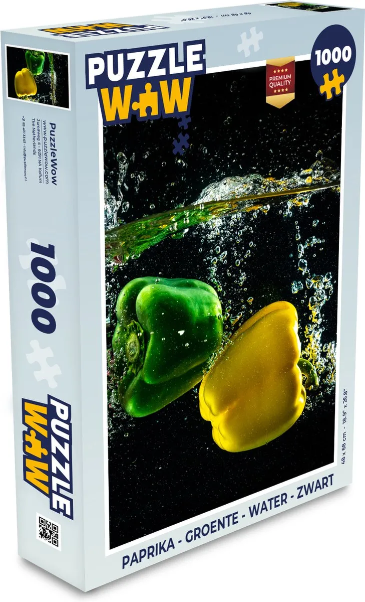 PuzzleWow Groente Legpuzzel 1000 Stuks - Multicolor
