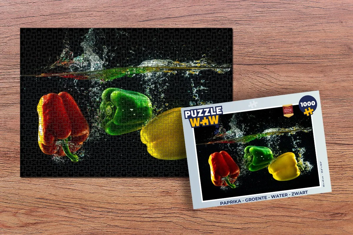 PuzzleWow Groente Legpuzzel 1000 Stuks - Multicolor