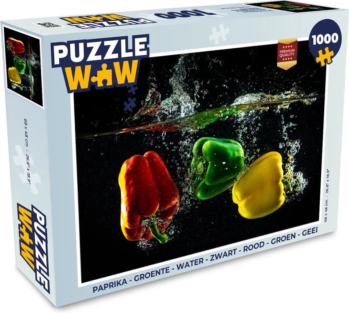 PuzzleWow Groente Legpuzzel 1000 Stuks - Multicolor