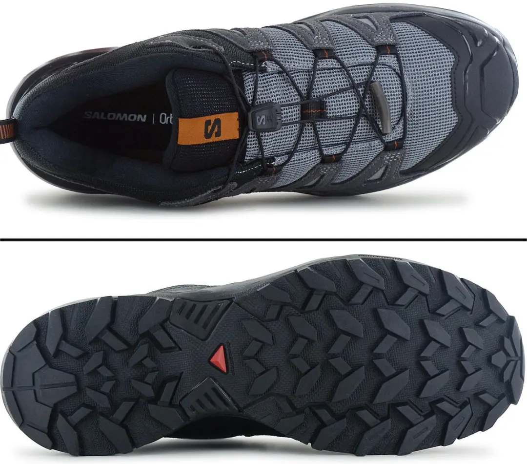 Salomon X ULTRA 360 Leather Heren Wandelschoenen - 42.5 Grijs