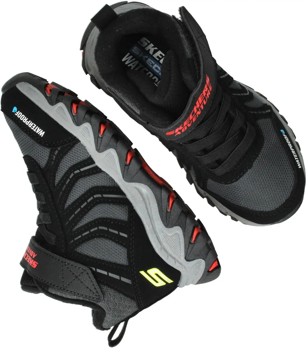 Skechers Rugged Ranger Storm Trail Jongens Wandelschoenen 35 - Zwart/Rood/Geel