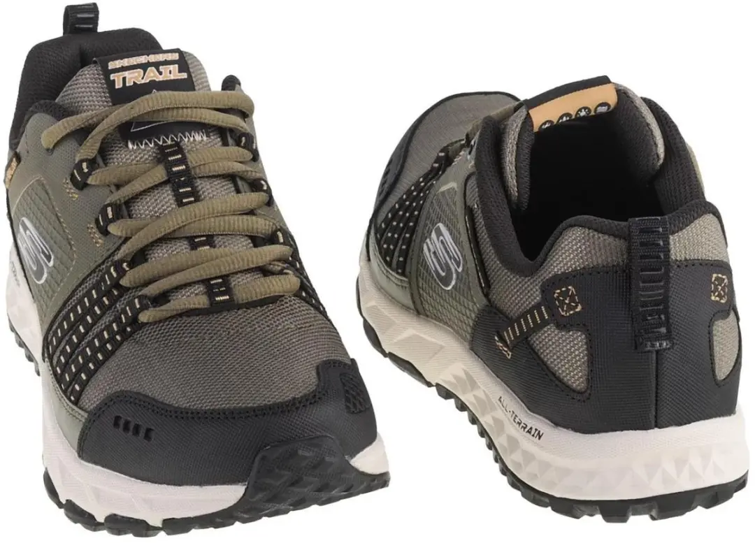 Skechers Escape Plan Heren Wandelschoenen 43 - Groen/Zwart