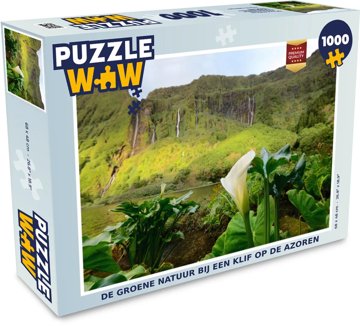 PuzzleWow Legpuzzel Azoren Klif 1000 Stuks