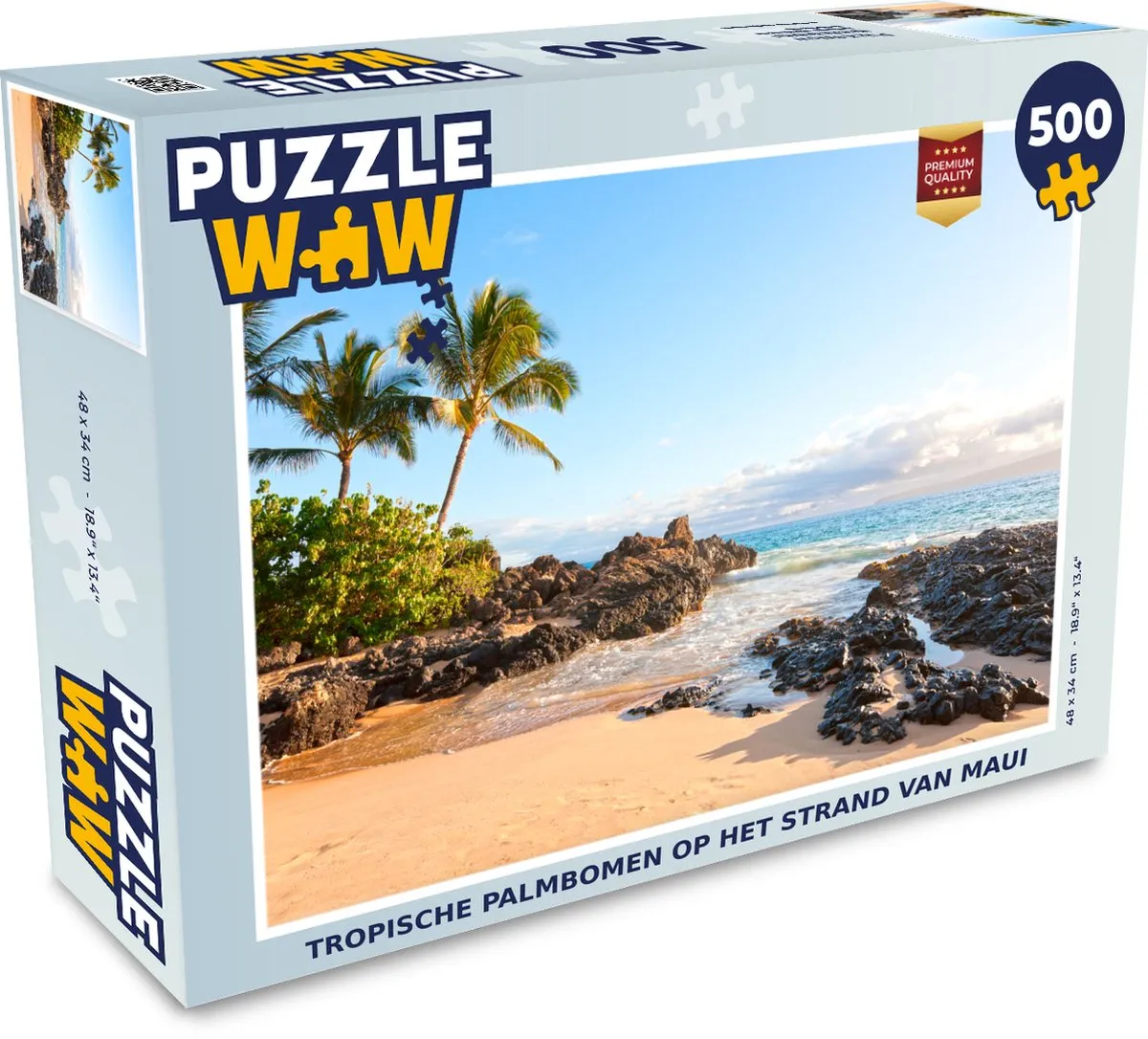 PuzzleWow Tropische Palmbomen Maui Legpuzzel 500 Stuks
