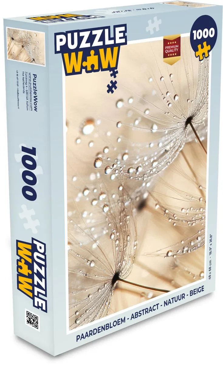 PuzzleWow Paardenbloem Legpuzzel 1000 Stuks