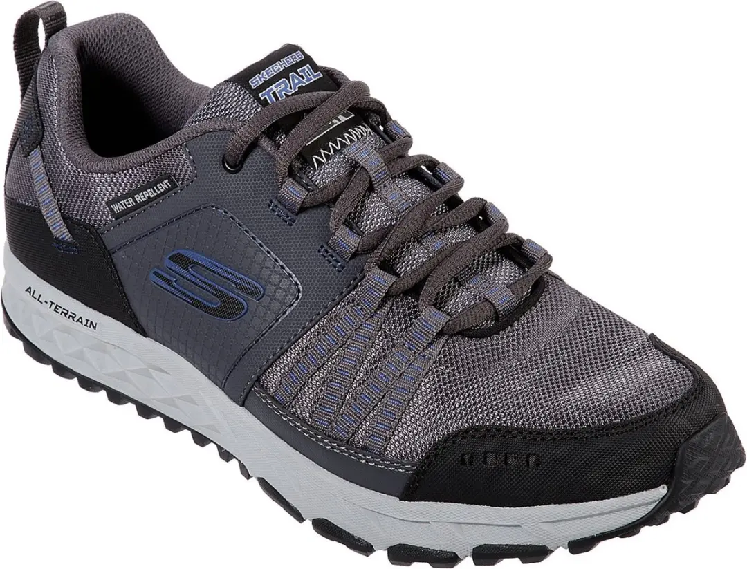 Skechers Escape Plan Heren Sneakers - Grijs - Maat 42