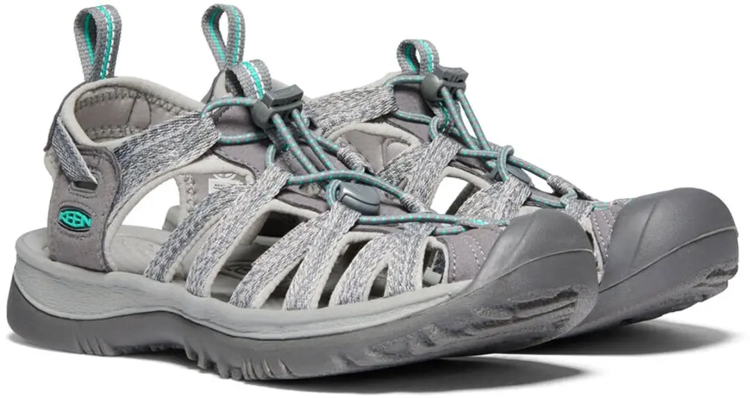 Keen Whisper Dames Wandelsandalen - Maat 42 - Medium Grey/Peacock Green - afbeelding 6 van 6