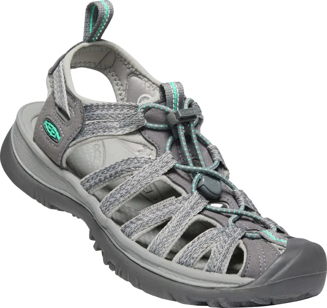Keen Whisper Dames Wandelsandalen - Maat 42 - Medium Grey/Peacock Green