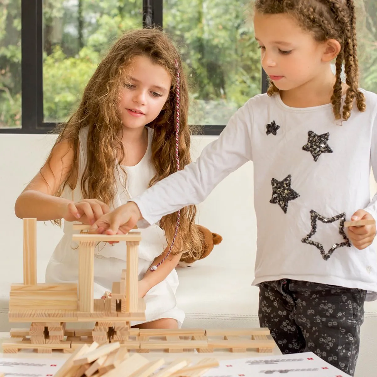 KAPLA - KAPLA Blank - Constructiespeelgoed - Groen Voorbeeldboek - 280 Plankjes