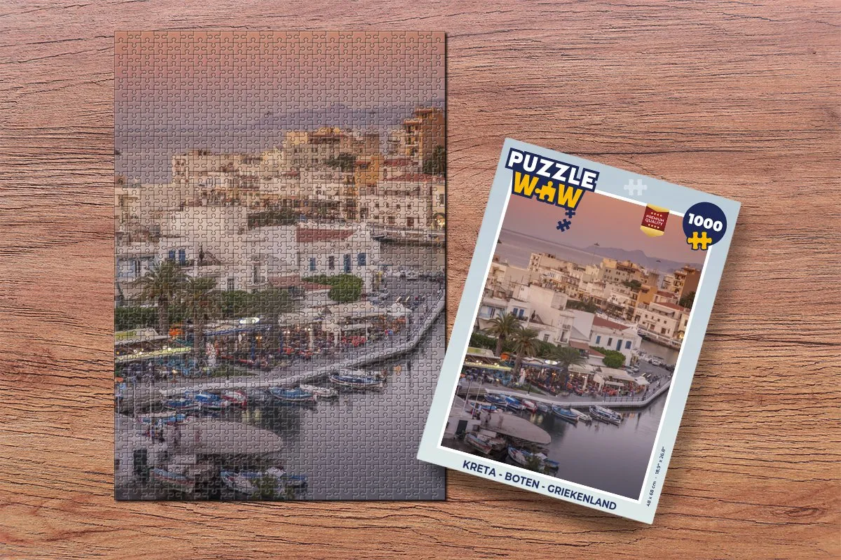 PuzzleWow Kreta Puzzel 1000 Stuks - Multicolor
