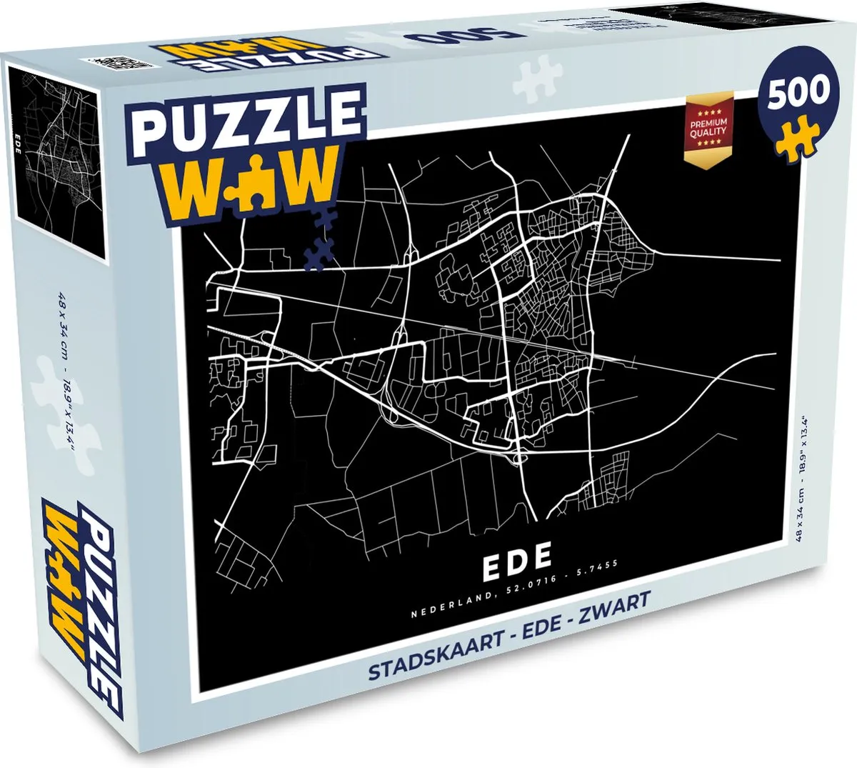 PuzzleWow Stadskaart Ede Legpuzzel 500 Stuks
