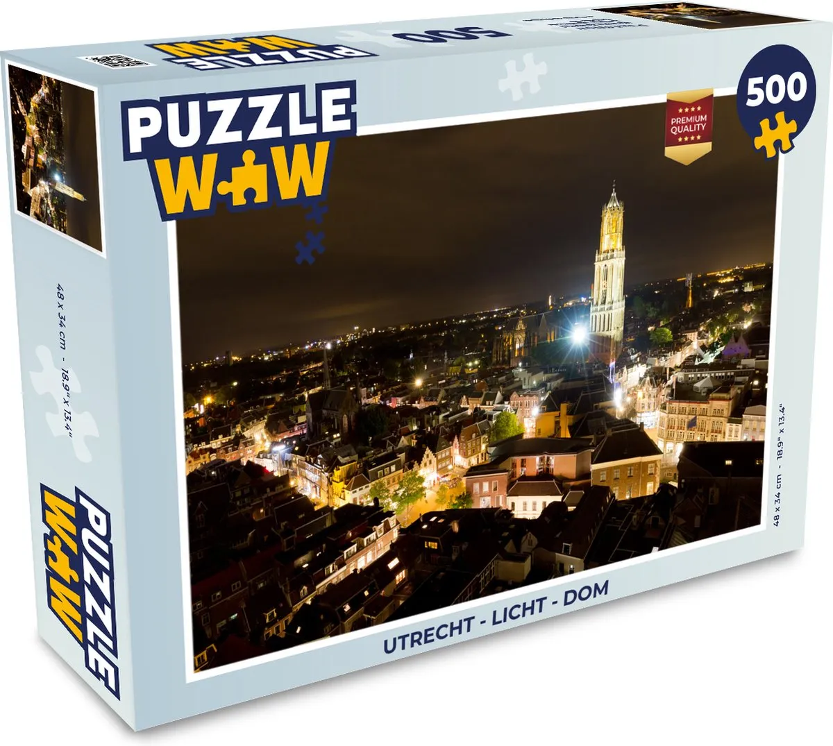 PuzzleWow Utrecht Dom Legpuzzel 500 Stuks