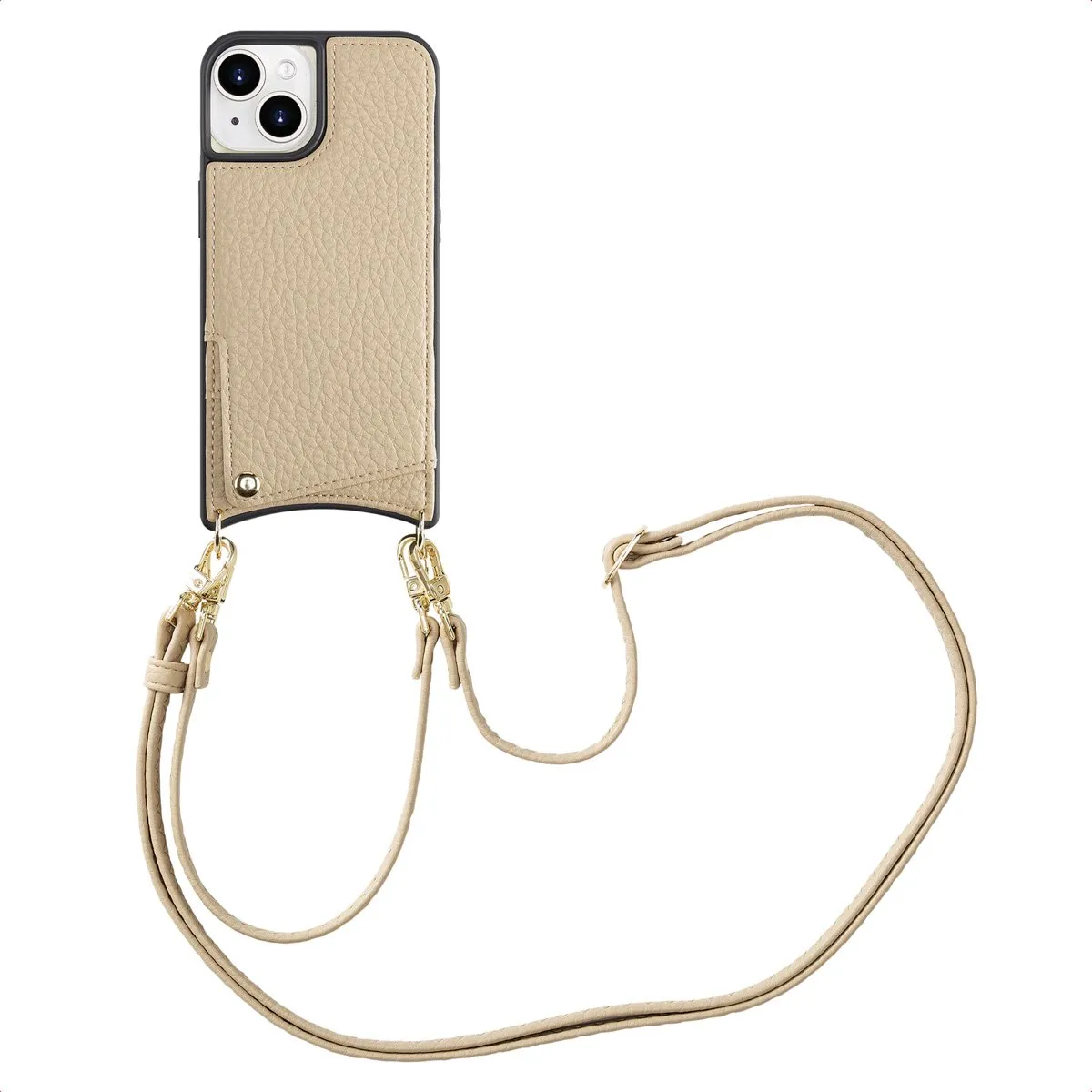 Selencia Hoesje iPhone 15 Beige