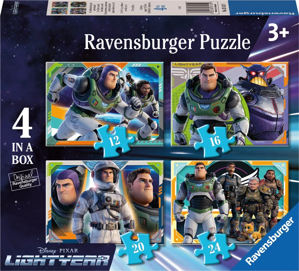 Ravensburger Disney Lightyear 4-in-1 Puzzel - Multicolor