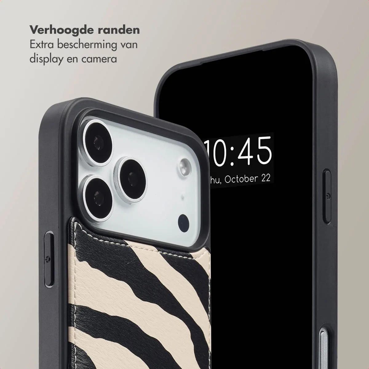 Selencia Hoesje iPhone 17 Pro Max Zazzy Zebra - 2 Pasjes