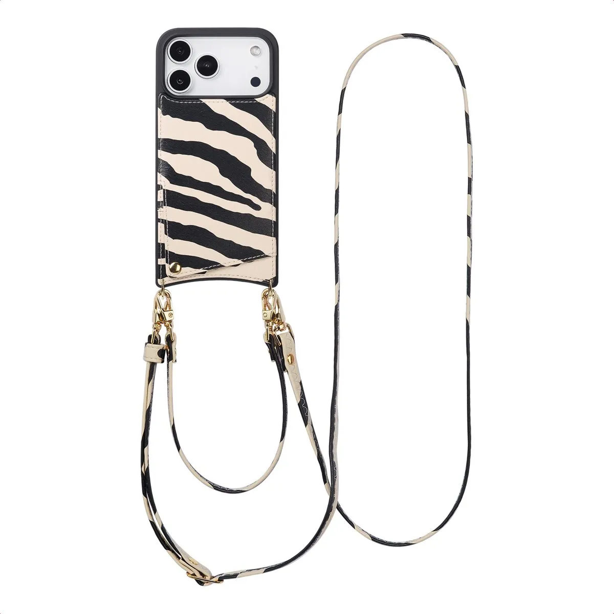 Selencia Hoesje iPhone 17 Pro Max Zazzy Zebra