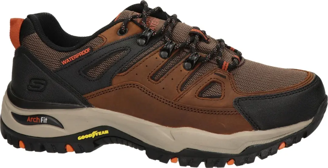 Skechers Arch Fit Dawson Heren Sneaker - Cognac - Maat 41
