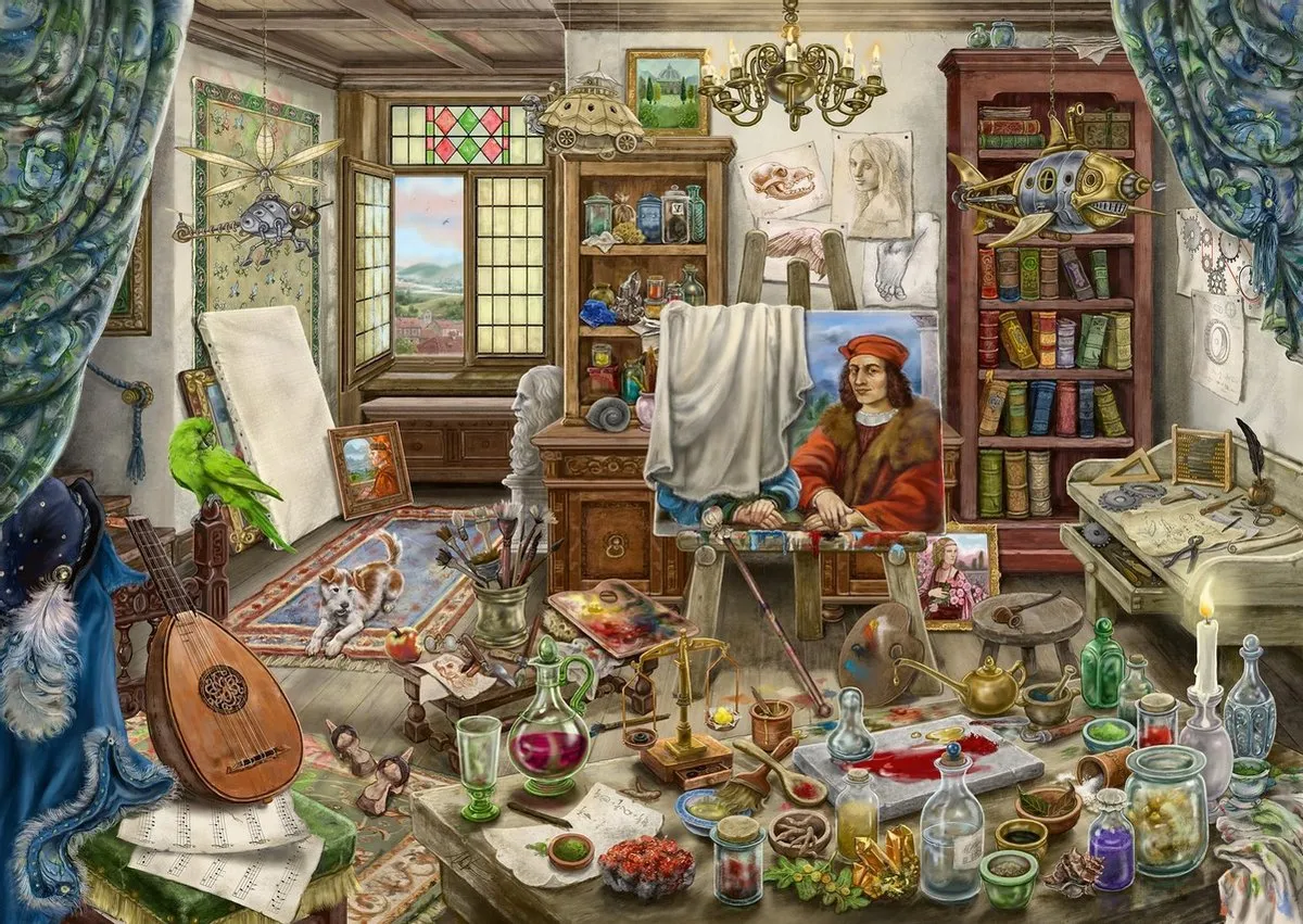 Ravensburger Escape Puzzle Da Vinci Artists Workshop 759 Stuks - Multicolor