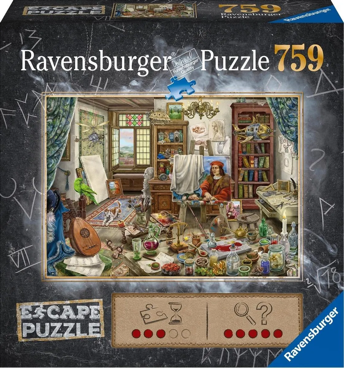 Ravensburger Escape Puzzle Da Vinci Artists Workshop 759 Stuks