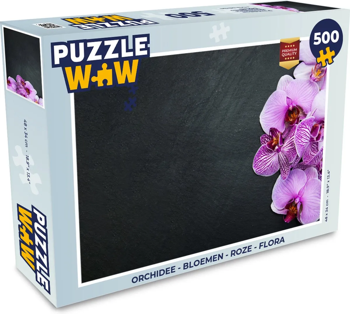 PuzzleWow Orchidee Legpuzzel 500 Stuks - Multicolor