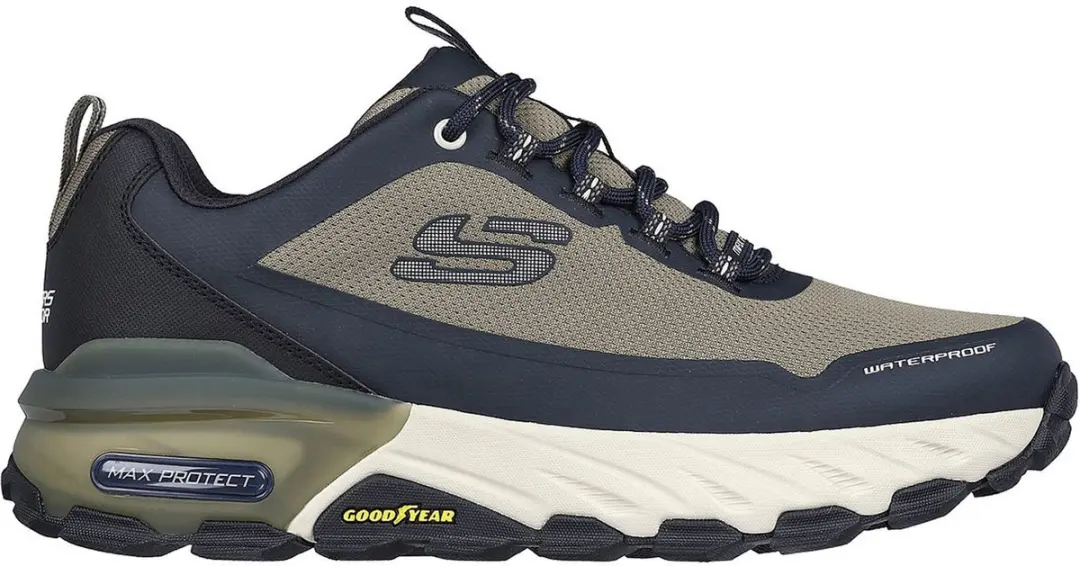 Skechers Max Protect Wandelschoenen 46 - Navy/Bruin