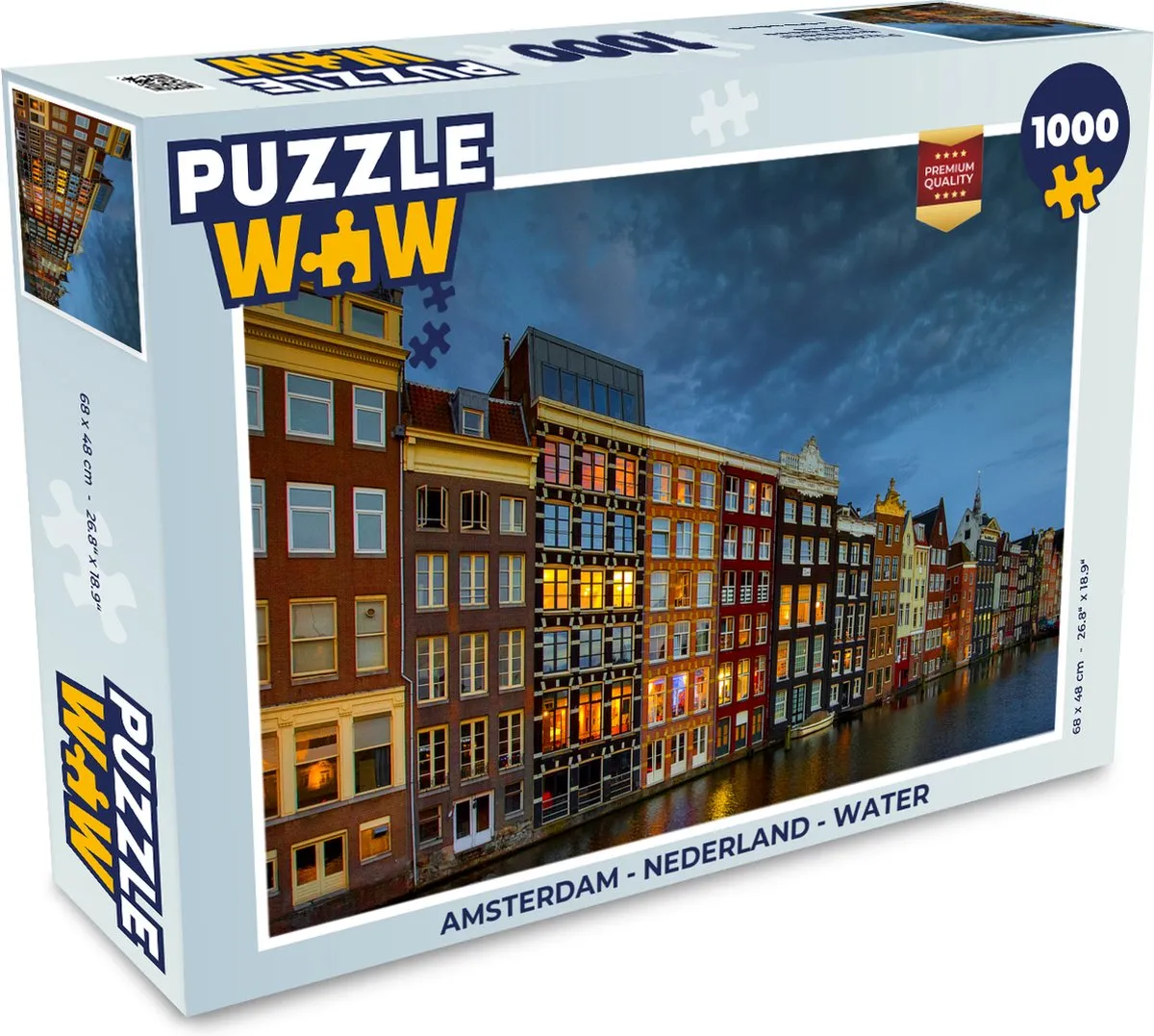 PuzzleWow Amsterdam Water Legpuzzel 1000 Stuks
