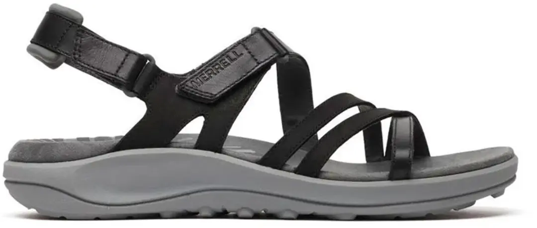 Merrell Harbor Backstrap Sandalen Dames 38 - Zwart/Grijs