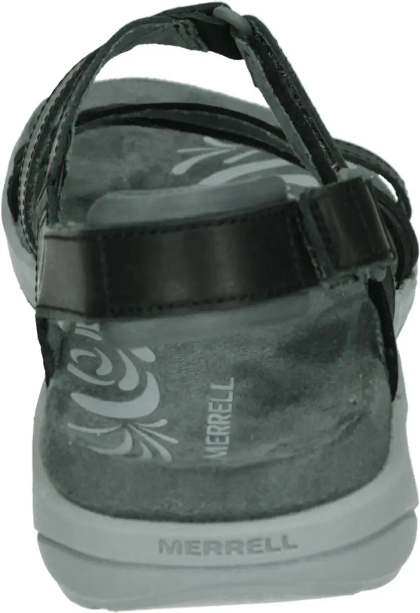 Merrell Harbor Backstrap Sandalen Dames 38 - Zwart/Grijs - afbeelding 6 van 6
