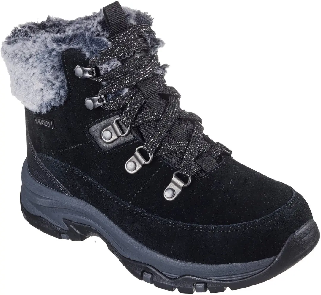 Skechers Trego Snow Worries Dames Laarzen - Zwart - afbeelding 3 van 6