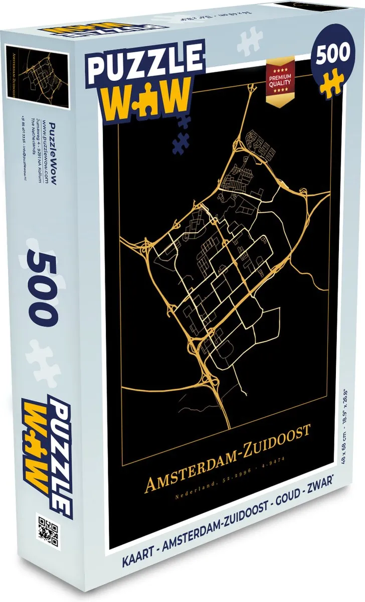 PuzzleWow Amsterdam-Zuidoost Legpuzzel 500 Stuks