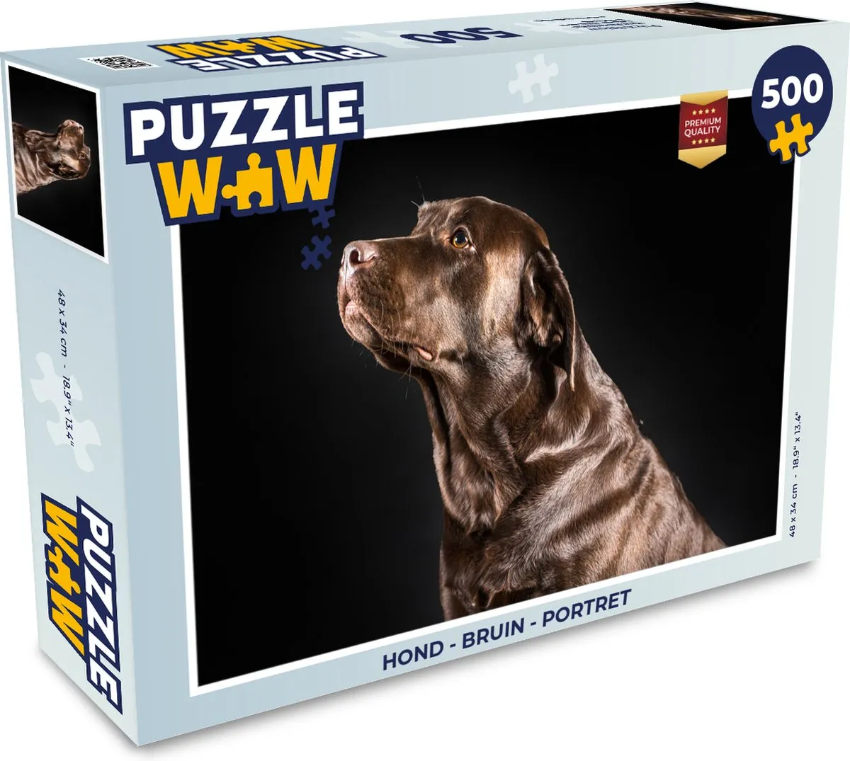 PuzzleWow Hond Portret Legpuzzel 500 Stuks