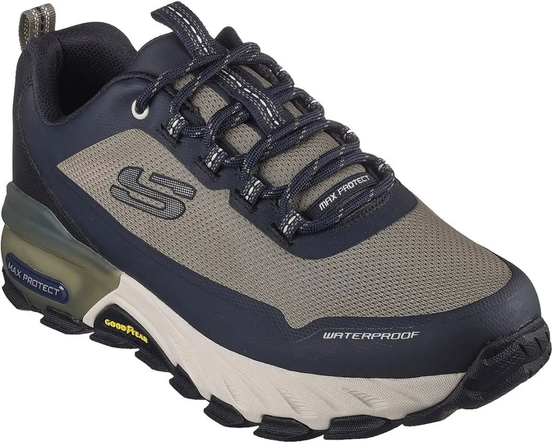 Skechers Max Protect Wandelschoenen 43 - Navy/Bruin