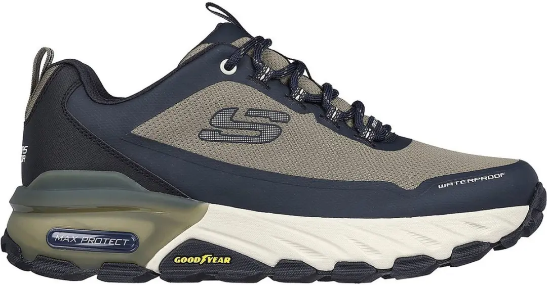 Skechers Max Protect Wandelschoenen 43 - Navy/Bruin