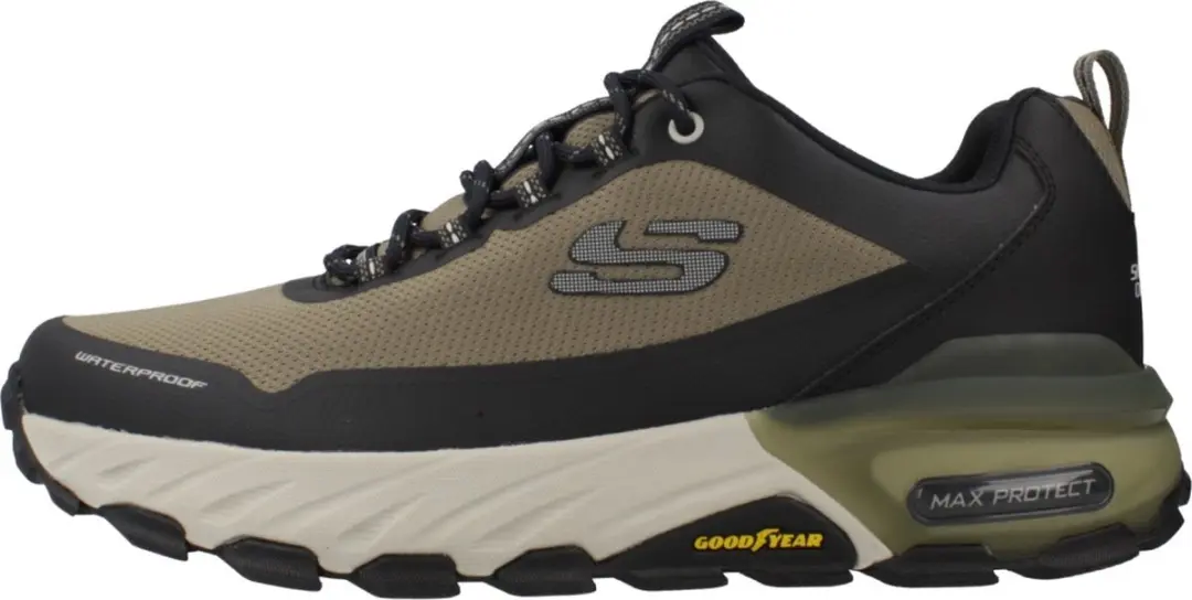 Skechers Max Protect Wandelschoenen 43 - Navy/Bruin