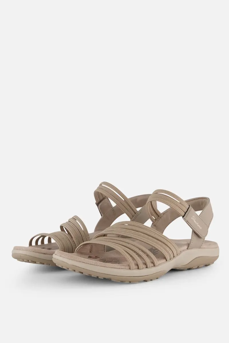 Skechers Reggae Slim Coffee dames sandalen beige