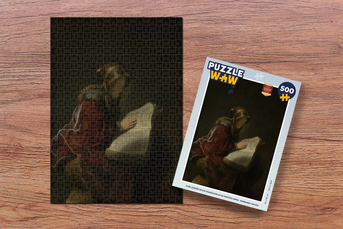 PuzzleWow Legpuzzel Hanna van Rembrandt - 500 Stuks - Multicolor