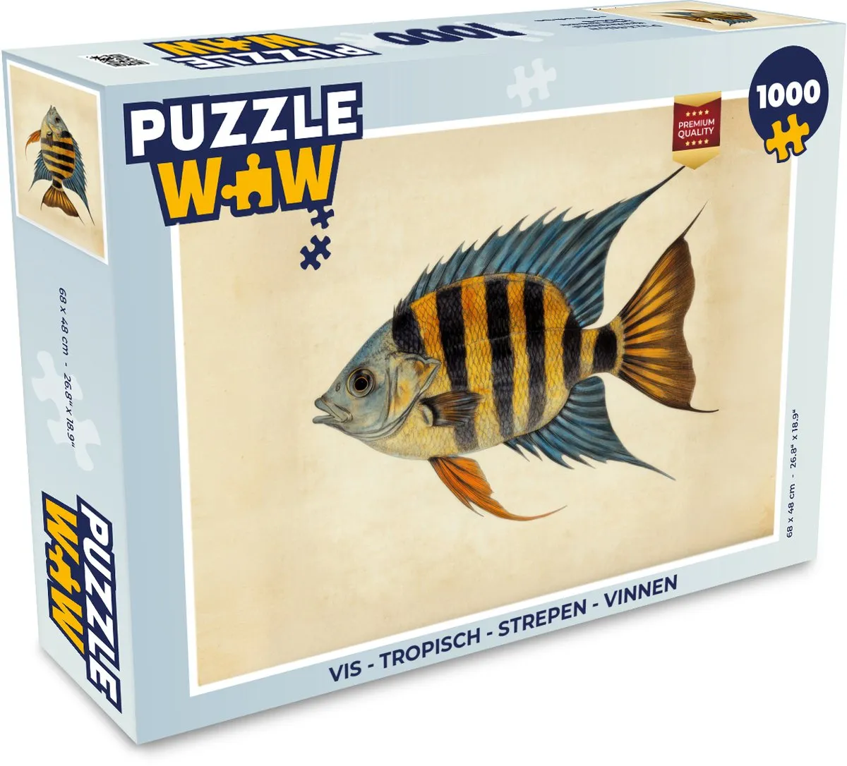 PuzzleWow Vis Tropisch Legpuzzel 1000 Stuks