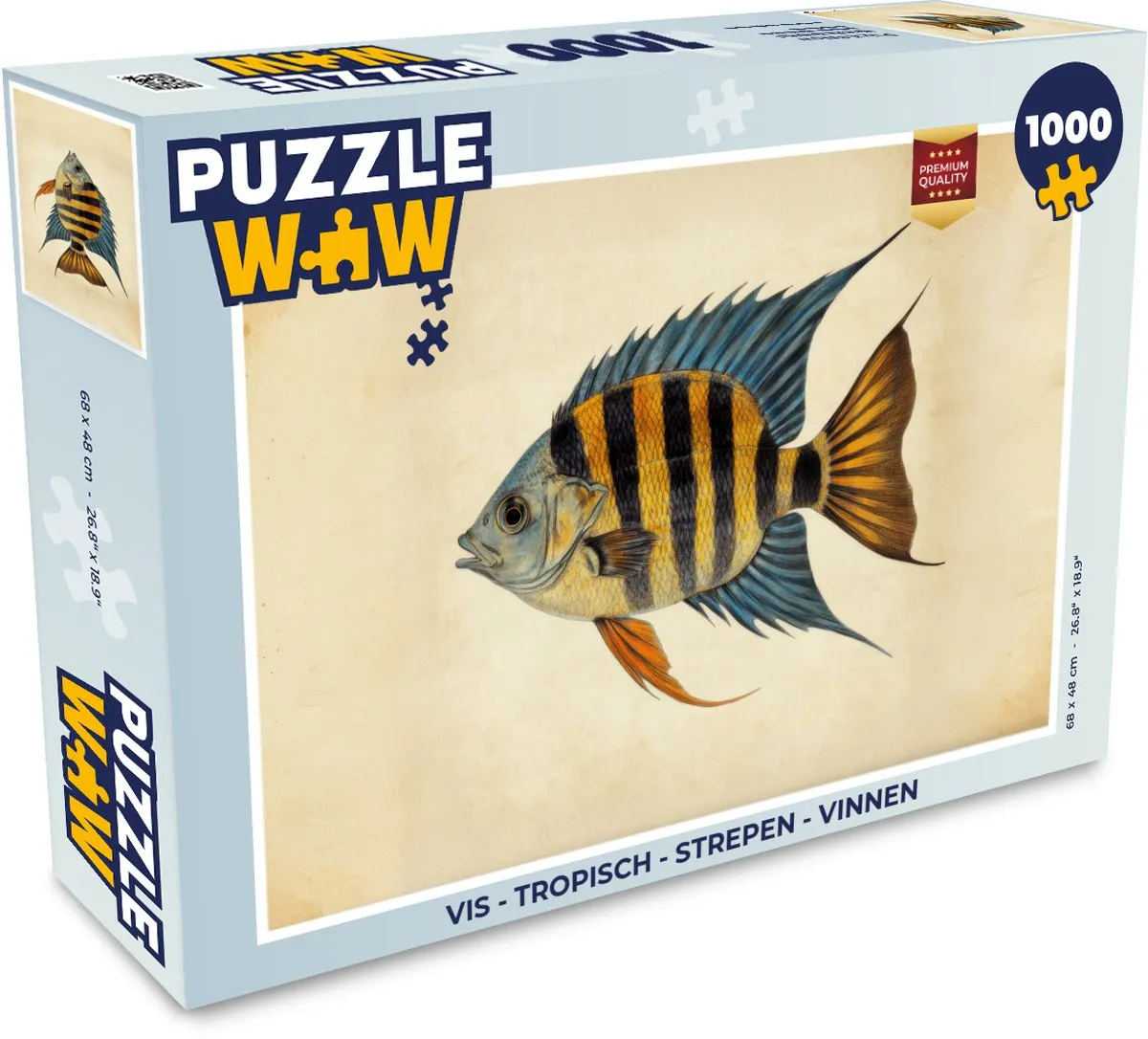 PuzzleWow Vis Tropisch Legpuzzel 1000 Stuks