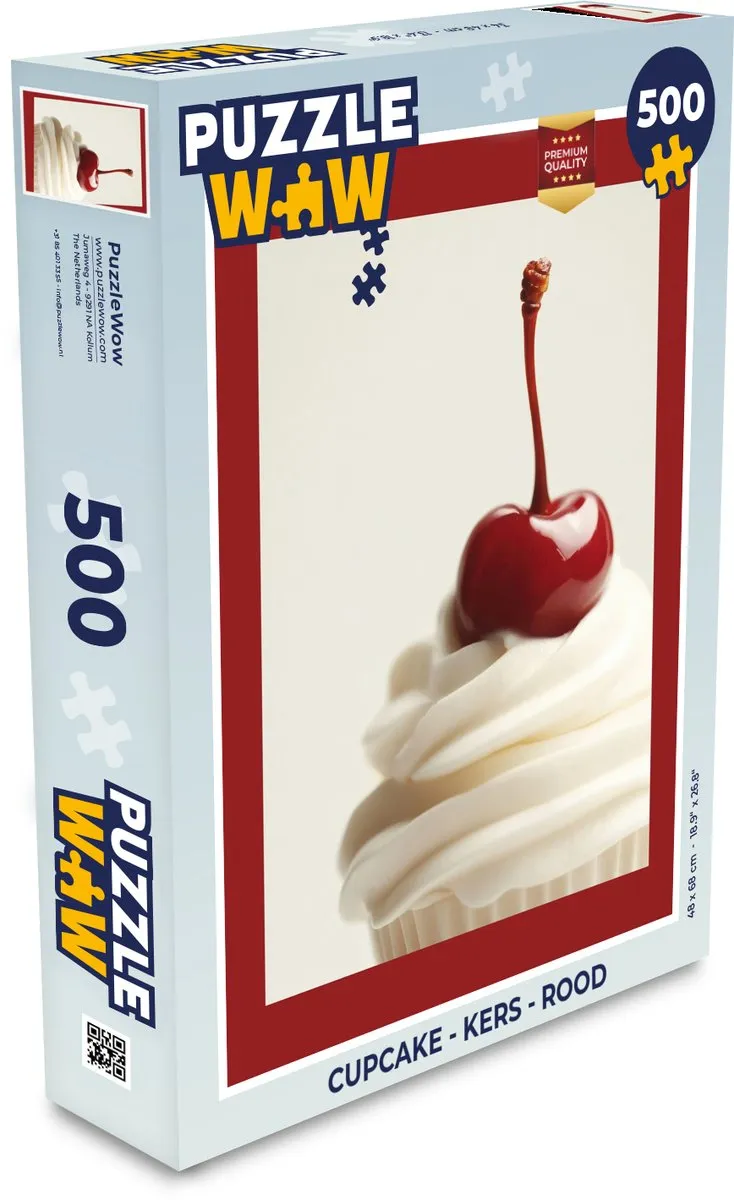 PuzzleWow Cupcake Legpuzzel 500 Stuks
