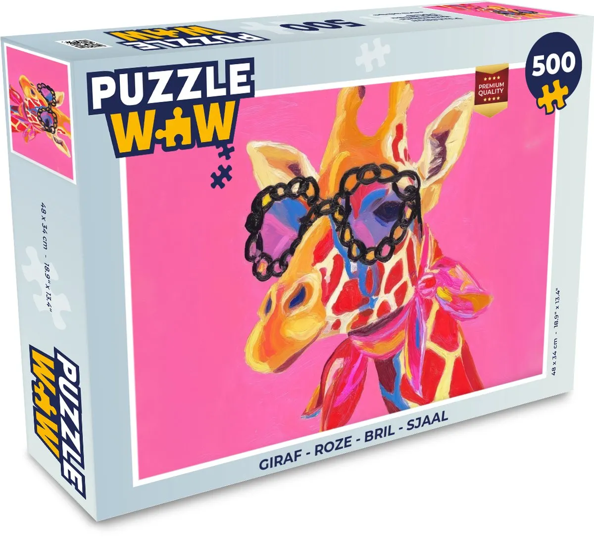 PuzzleWow Giraf Legpuzzel 500 Stuks
