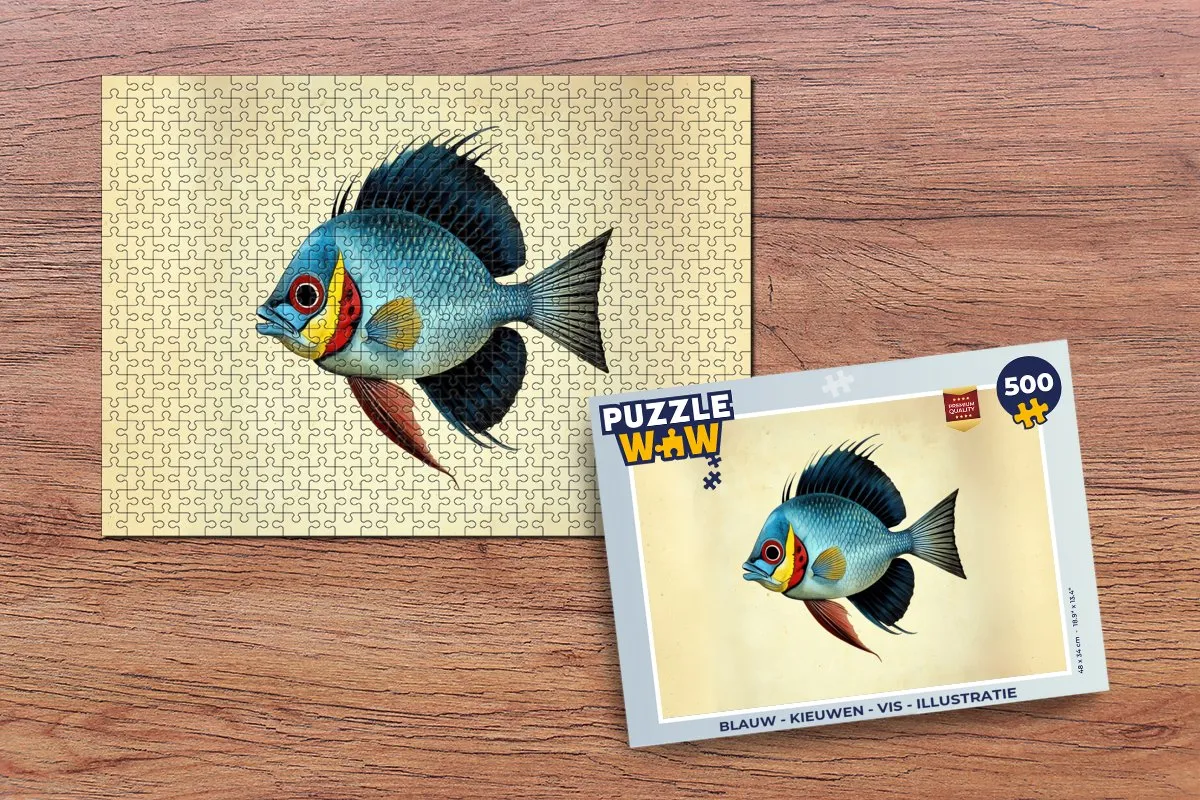 PuzzleWow Vis Puzzel 500 Stuks - Kieuwen