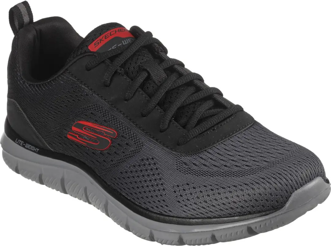 Skechers Track 232399-BKCC - Herenschoenen - 42,5 - Zwart/Rood