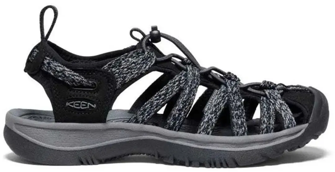 Keen Whisper Sandalen Dames - 40.5 - Zwart/Grijs