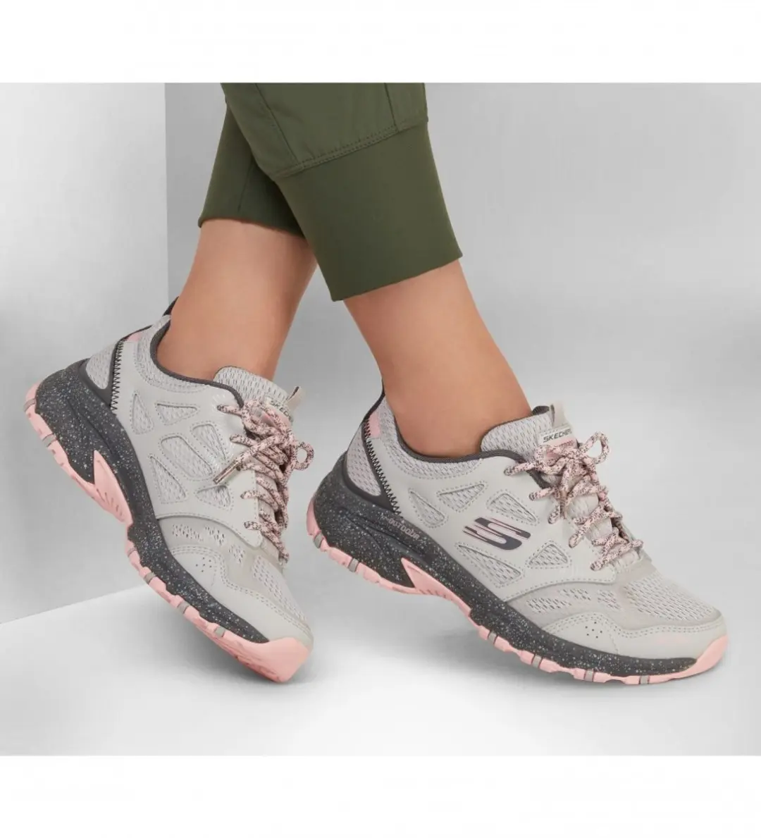 Skechers Hillcrest Dames Sneakers - Grijs - afbeelding 6 van 6