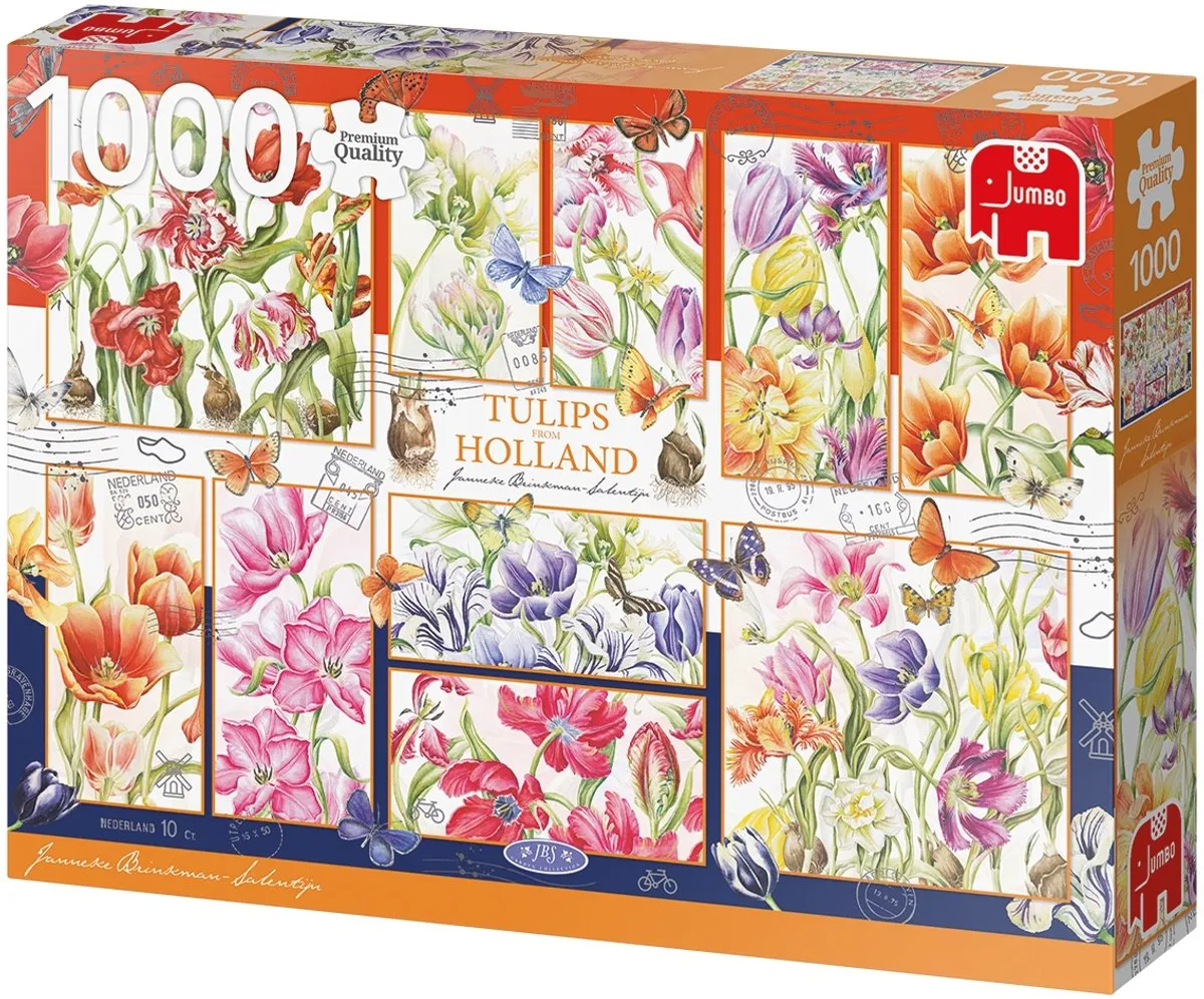 Jumbo Tulips from Holland Puzzel - 1000 Stuks - Multicolor