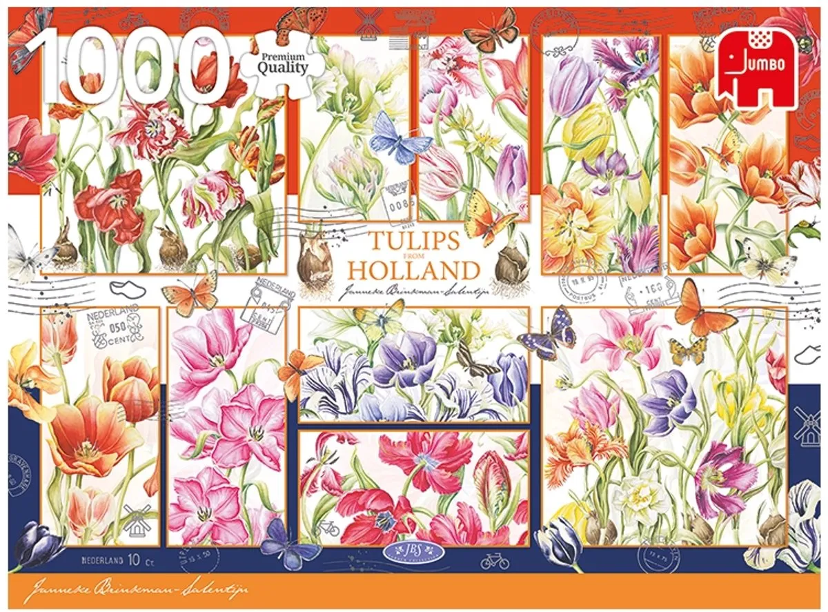 Jumbo Tulips from Holland Puzzel - 1000 Stuks - Multicolor