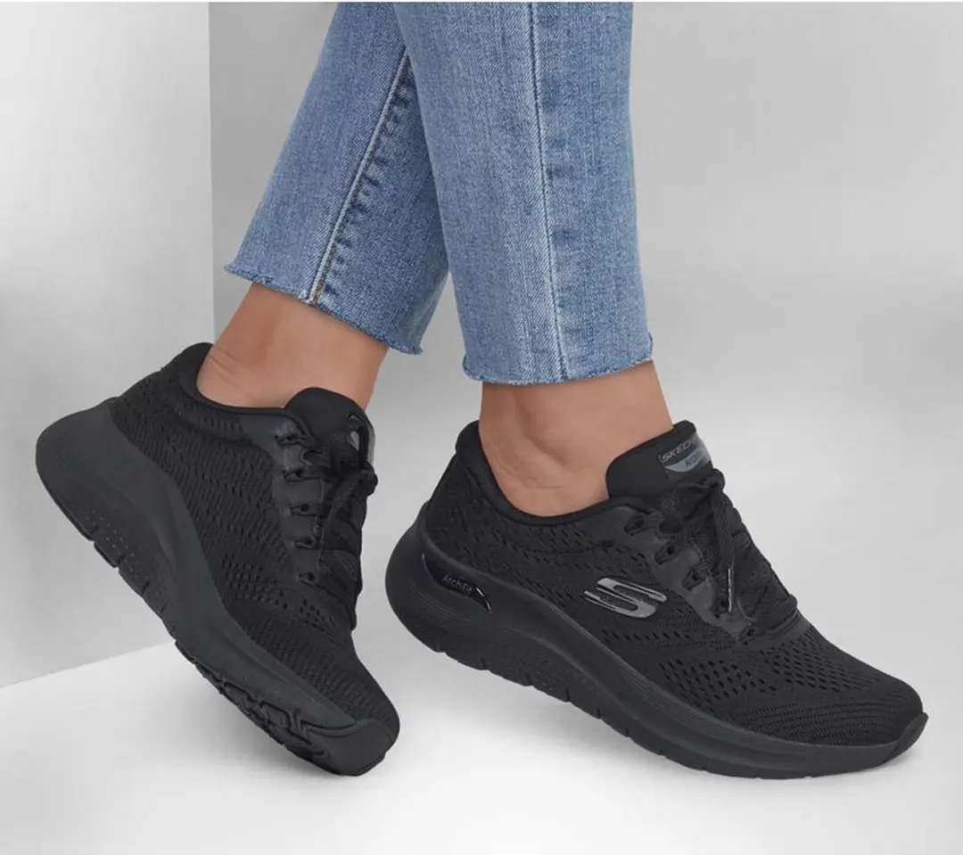 Skechers Arch Fit 2.0 Big League Wandelsneakers Dames - Zwart