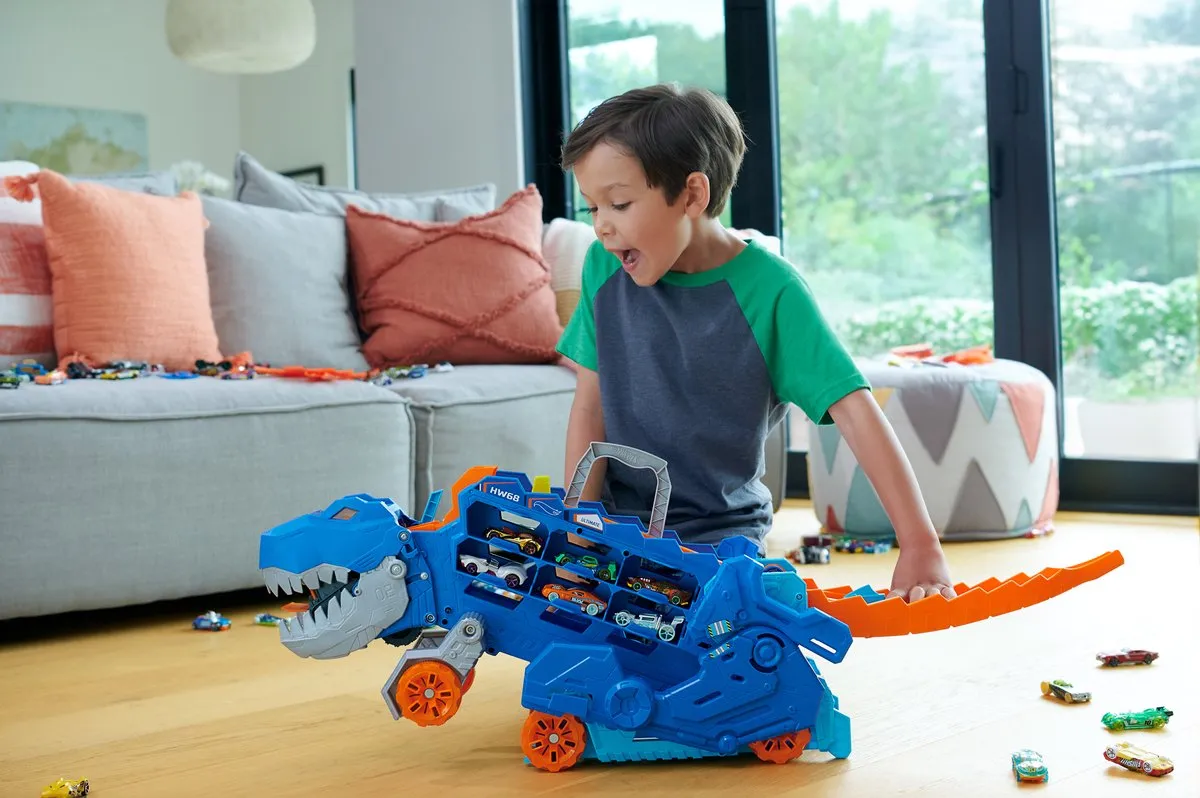 Hot Wheels City Ultieme Dino Hauler Vrachtwagen 1:64 - Meerkleurig